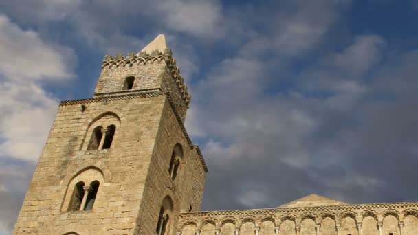 Cefalu, katedral bazilika olduğu Roma Katolik Kilisesi, cefalu, Sicilya ve Güney İtalya — Stok video