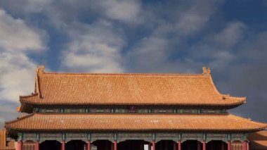 yasak şehir görüntüsü Çince ejderha heykeli ile yangın söndürmek için büyük bronz kase. Beijing, Çin