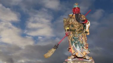 dharmapala (dharma koruyucusu), Pekin, Çin Budist tapınağı.