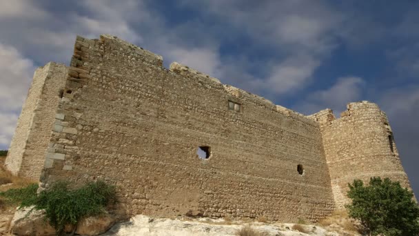 Středověký hrad Kritinia v Jižní Sporady Rhodos, Řecko, — Stock video