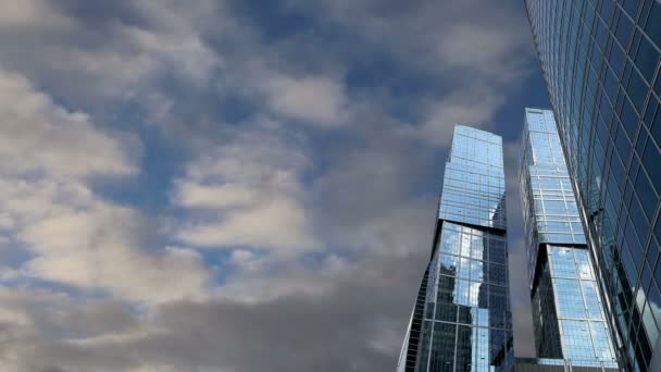 Rascacielos del Centro Internacional de Negocios (Ciudad), Moscú, Rusia — Vídeo de stock