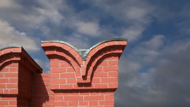 The Kremlin Wall that surrounds the Moscow Kremlin, Russia — Stock Video