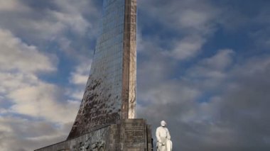 fatihler alan anıt park açık havada cosmonautics Müzesi, vdnk sergi yakınındaki Merkezi, Moskova, Rusya