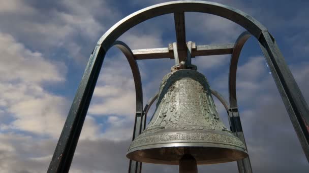 Cloches orthodoxes. Nouvelle Jérusalem en ville Istra, environs de Moscou, Russie — Video