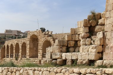 başkenti ve en büyük jerash governorate, Ürdün jerash (Antik gerasa), Ürdün şehirde roman ruins