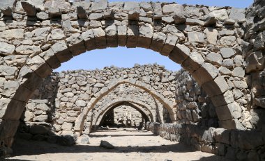 azraq'ın kalesinin Orta Doğu Ürdün, amman doğusunda 100 km