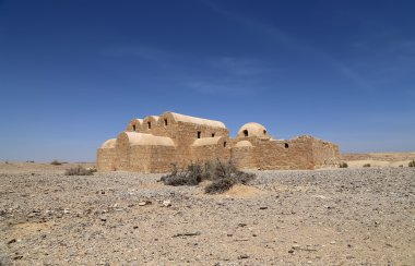 Quseir (Kasr) Amra çöl castle yakınındaki Amman, Jordan. Dünya Mirası ünlü fresk 's ile. 8. yüzyılda inşa edilmiş