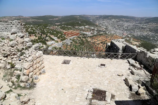 O castelo ayyubid de Ajloun no norte da Jordânia, construído no século XII, Oriente Médio — Fotografia de Stock