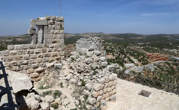 Ajjubidów zamek Ajloun w północnej Jordan, zbudowany w XII wieku, Bliski Wschód — Zdjęcie stockowe