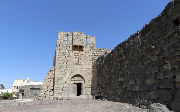 Ruines du château d'Azraq, au centre-est de la Jordanie, à 100 km à l'est d'Amman — Photo