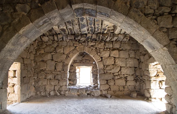 Rovine del castello di Azraq, Giordania centro-orientale, 100 km a est di Amman — Foto Stock