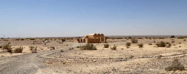 Quseir (Qasr) Castillo del desierto de Amra cerca de Ammán, Jordania. Patrimonio de la Humanidad con famosos frescos. Construido en el siglo VIII —  Fotos de Stock