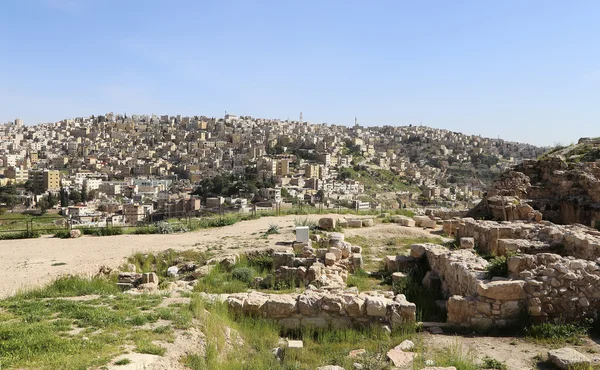 Uitzicht op de skyline van Amman, Jordan, Midden-Oosten — Stockfoto
