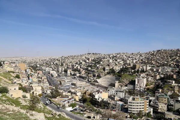 Utsikt över Amman silhuett, Jordan, Mellanöstern — Stockfoto