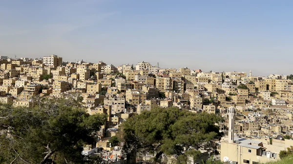 Utsikt över Amman silhuett, Jordan, Mellanöstern — Stockfoto