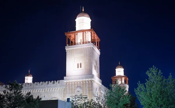 Mesquita King Hussein Bin Talal em Amã (à noite), Jordânia — Fotografia de Stock