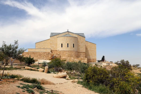 Basílica de Moisés (Memorial de Moisés), Monte Nebo, Jordania — Foto de Stock