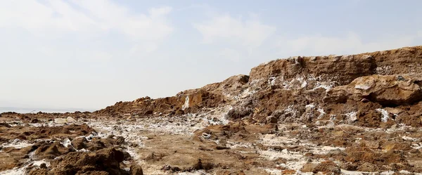 Sale del Mar Morto in Giordania, Medio Oriente — Foto Stock