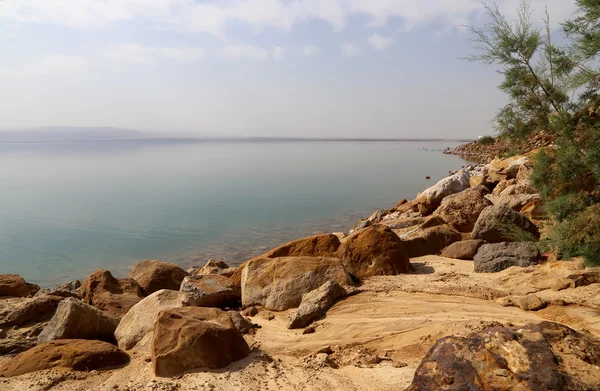 Jordan, Orta Doğu sahilinde ölü deniz — Stok fotoğraf