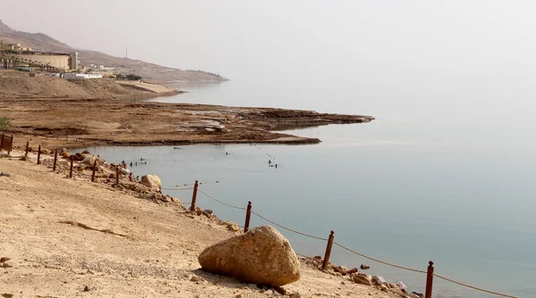 Costa del Mar Morto in Giordania, Medio Oriente — Foto Stock