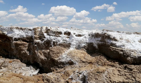 Jordan、中東の死海の塩 — ストック写真