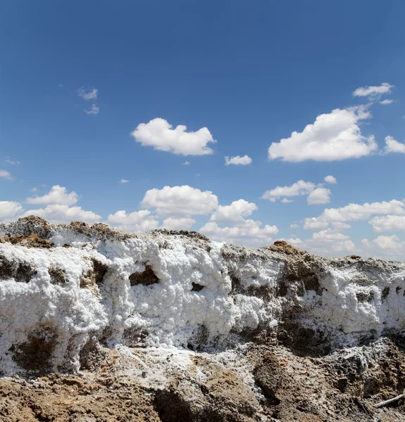 Dead sea salt på Jordan, Mellanöstern — Stockfoto