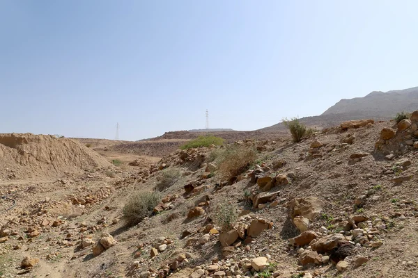 Deserto di pietra nel centro della Giordania, Medio Oriente — Foto Stock