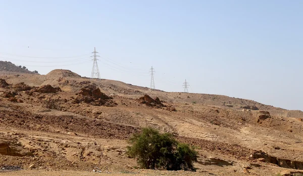 Deserto di pietra nel centro della Giordania, Medio Oriente — Foto Stock