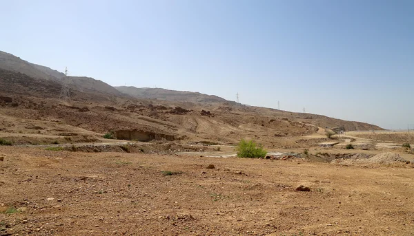 Deserto de pedra no centro da Jordânia, Oriente Médio — Fotografia de Stock