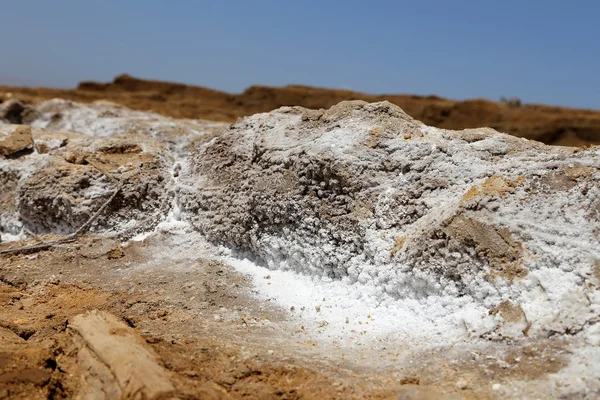Sal marina muerta en Jordania, Oriente Medio — Foto de Stock