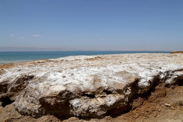 Dode Zeekust bij Jordan, Midden-Oosten — Stockfoto