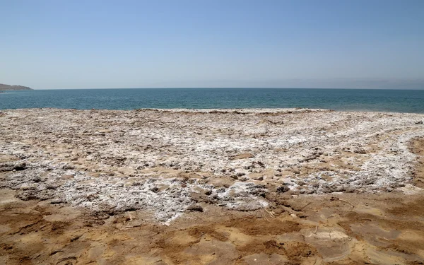 Wybrzeże Morza Martwego w Jordan, Bliski Wschód — Zdjęcie stockowe
