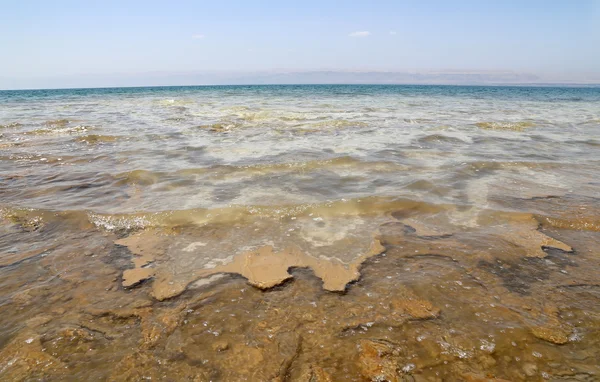 Costa del Mar Muerto en Jordania, Oriente Medio — Foto de Stock