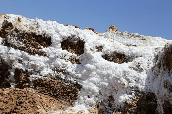 Jordan、中東の死海の塩 — ストック写真