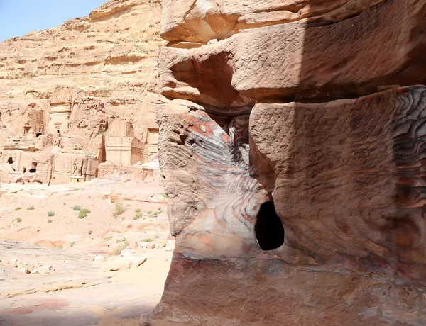 Petra, Jordania-jest to symbol jordan, jak również jordan jest najczęściej odwiedzanym atrakcją. Petra została zostało wpisane na listę Światowego Dziedzictwa UNESCO od 1985 roku — Zdjęcie stockowe