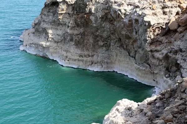 Côte de la mer Morte en Jordanie, Moyen-Orient — Photo