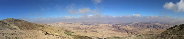 Panorama woestijn berglandschap, Jordanië — Stockfoto
