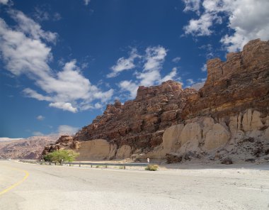 Rocks Wadi Mujib -- national park located in area of Dead sea, Jordan clipart