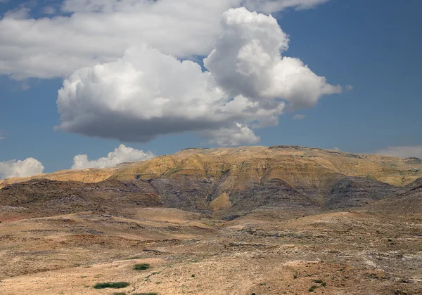 Stone desert with mountains, Jordan, Middle East — Stock Photo, Image