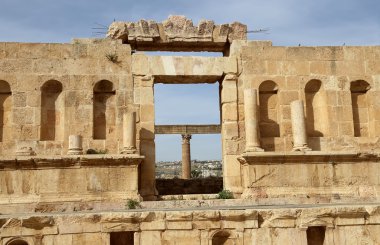 başkenti ve en büyük jerash governorate, Ürdün jerash (Antik gerasa), Ürdün şehirde roman ruins