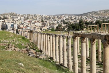 başkenti ve en büyük jerash governorate, Ürdün jerash (Antik gerasa), Ürdün şehirde roman ruins