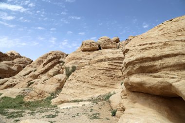Petra Dağları, Ürdün, Orta Doğu. Petra, 1985 yılından beri UNESCO Dünya Mirasları Bölgesi 'nde bulunuyor.