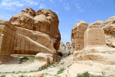 Petra Dağları, Ürdün, Orta Doğu. Petra, 1985 yılından beri UNESCO Dünya Mirasları Bölgesi 'nde bulunuyor.