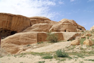 Petra Dağları, Ürdün, Orta Doğu. Petra, 1985 yılından beri UNESCO Dünya Mirasları Bölgesi 'nde bulunuyor.