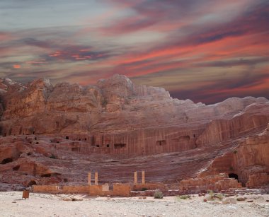 Petra, Jordan-- it is a symbol of Jordan, as well as Jordan's most-visited tourist attraction. clipart