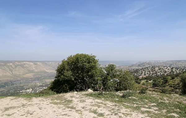 Berglandschap, Jordan, Midden-Oosten (fotografie uit een hoog punt) — Stockfoto