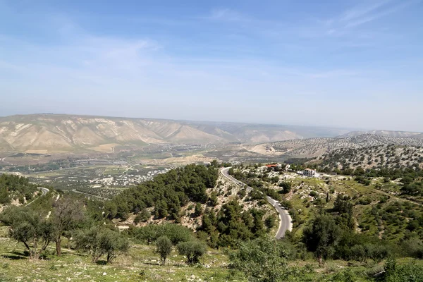 Montanha paisagem, Jordânia, Oriente Médio (fotografia de um ponto alto ) — Fotografia de Stock