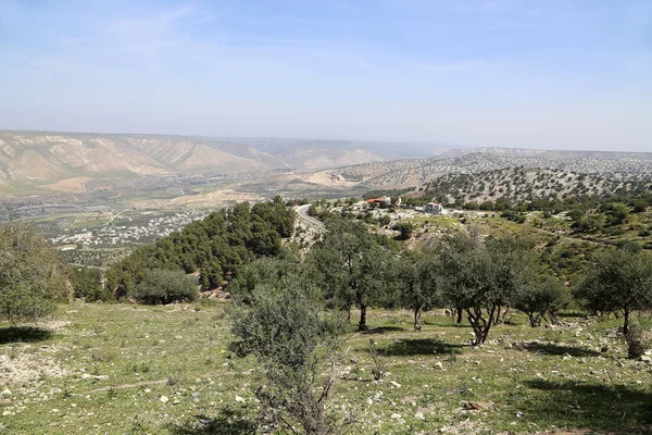 Dağ manzarası, Jordan, Orta Doğu (yüksek bir noktada fotoğraf) — Stok fotoğraf