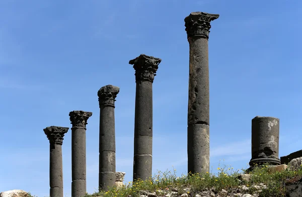 Római kori um Néráth (um Qays)--a város északi Jordan, a helyszín a régi város Gadara közelében — Stock Fotó