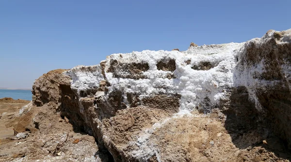 Jordan, Orta Doğu, ölü deniz tuzu — Stok fotoğraf